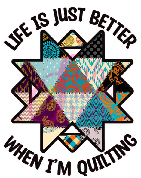 Life Is Better When Quilting Star