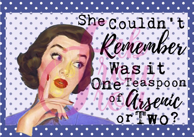 One Teaspoon Of Arsenic Or Two