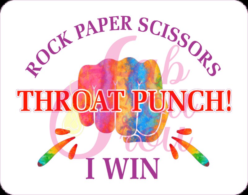 Rock Paper Scissors Throat Punch